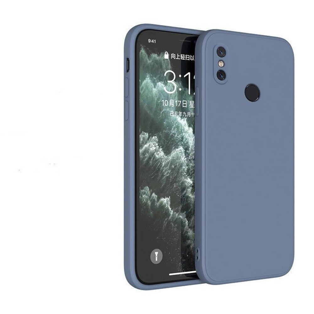 For Redmi Note 6 Pro Cover Drop and wear resistant Silicone Full Case Classic Simple Solid Color Phone Case Cover