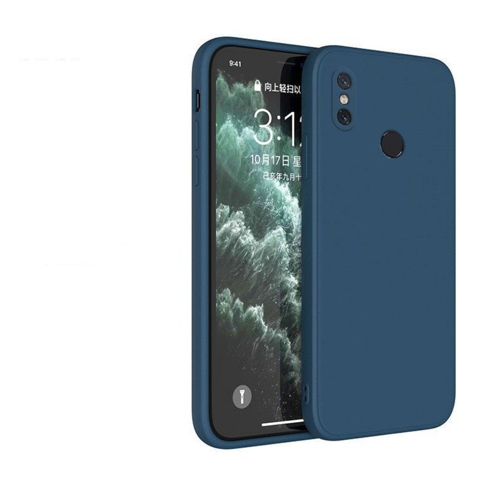For Redmi Note 6 Pro Cover Drop and wear resistant Silicone Full Case Classic Simple Solid Color Phone Case Cover
