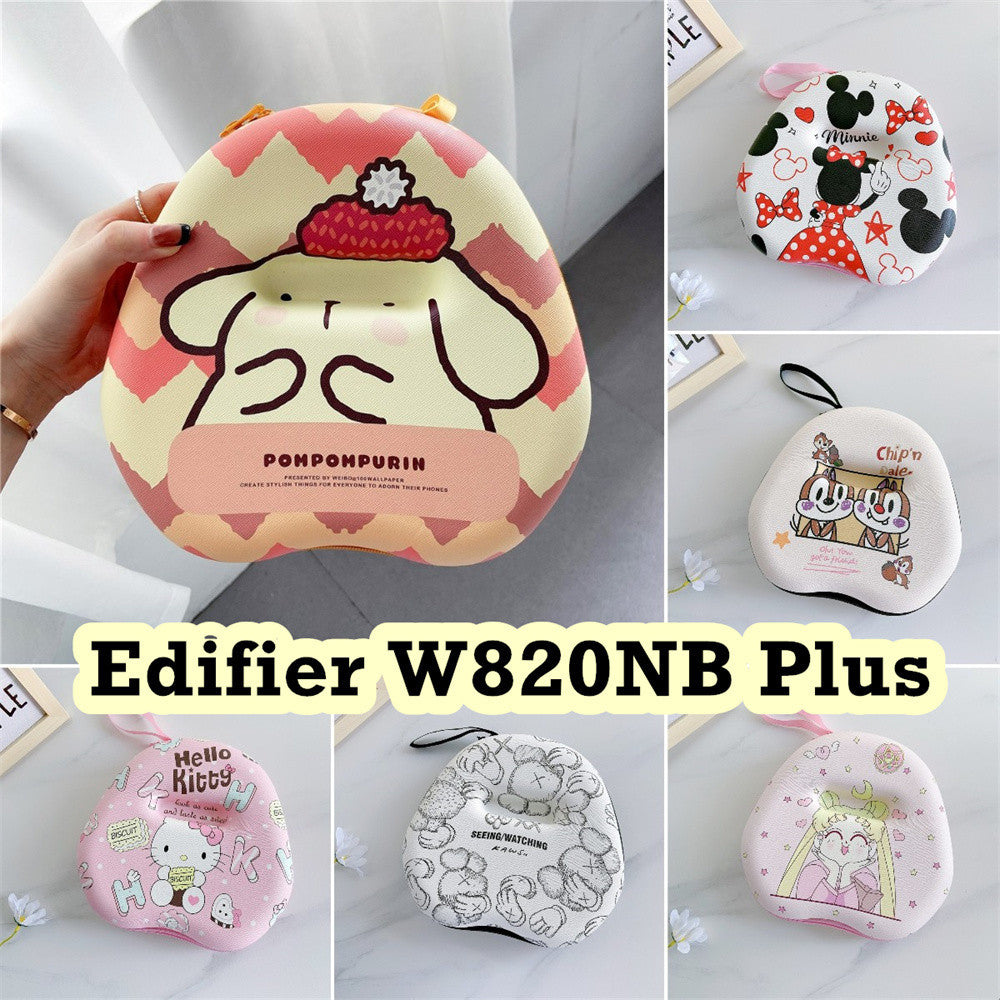 For Edifier W820NB Plus Headphone Case Cartoon Creative Patterns Headset Earpads Storage Bag Casing Box