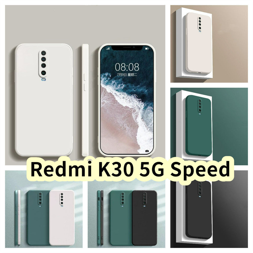 For Redmi K30 5G Speed Cover Drop and wear resistant Silicone Full Case Classic Simple Solid Color Phone Case Cover