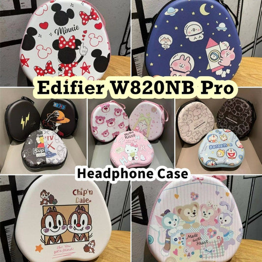 For Edifier W820NB Pro Headphone Case Cartoon Creative Patterns Headset Earpads Storage Bag Casing Box