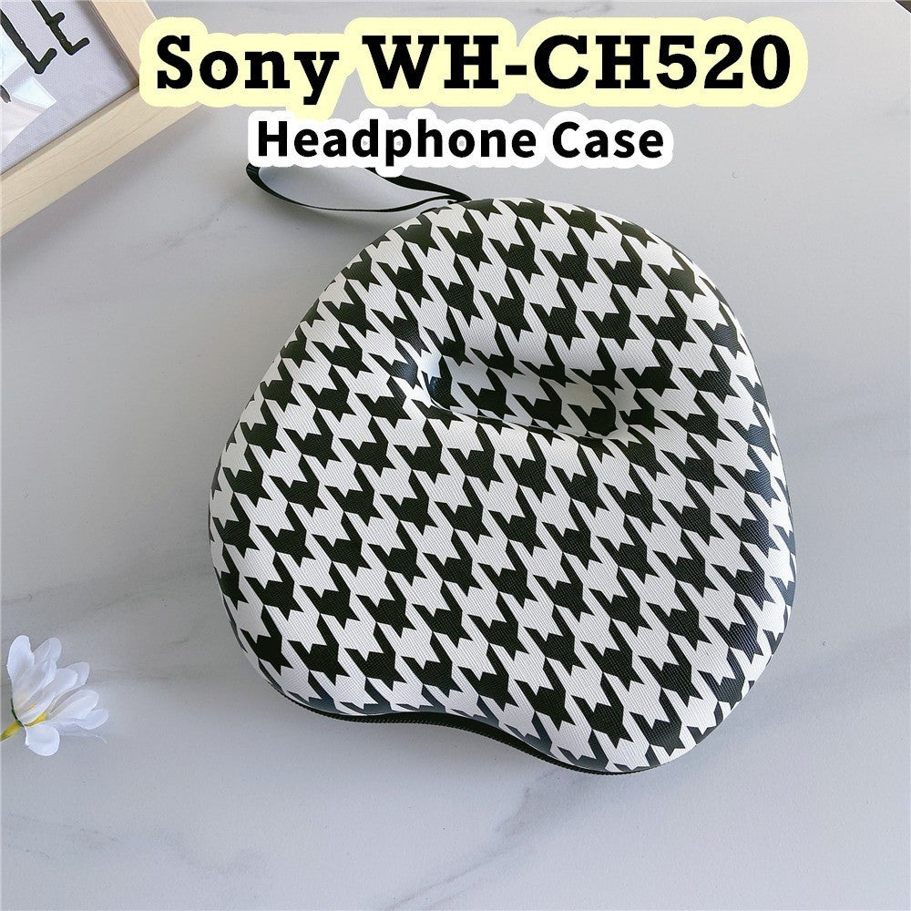 For Sony WH-CH520 Headphone Case Cartoon Creative Patterns Headset Earpads Storage Bag Casing Box