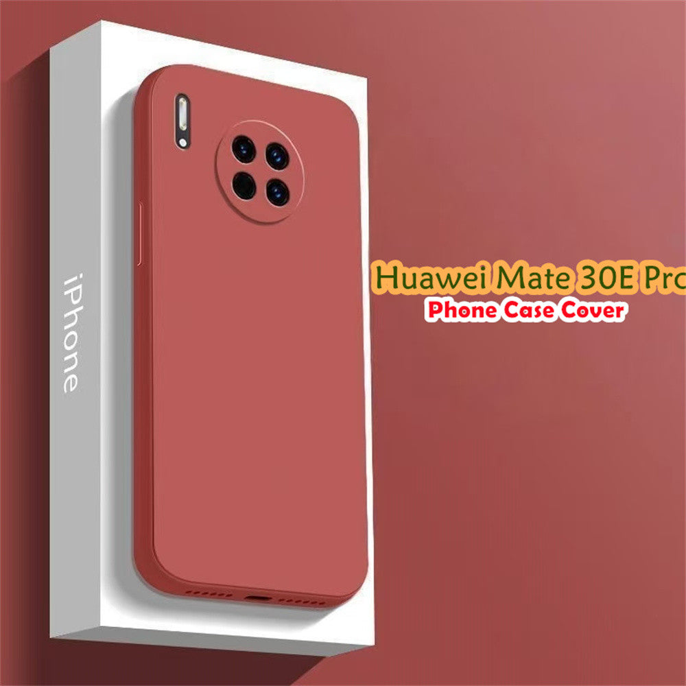 For Huawei Mate 30E Pro Cover Drop and wear resistant Silicone Full Case Classic Simple Solid Color Phone Case Cover