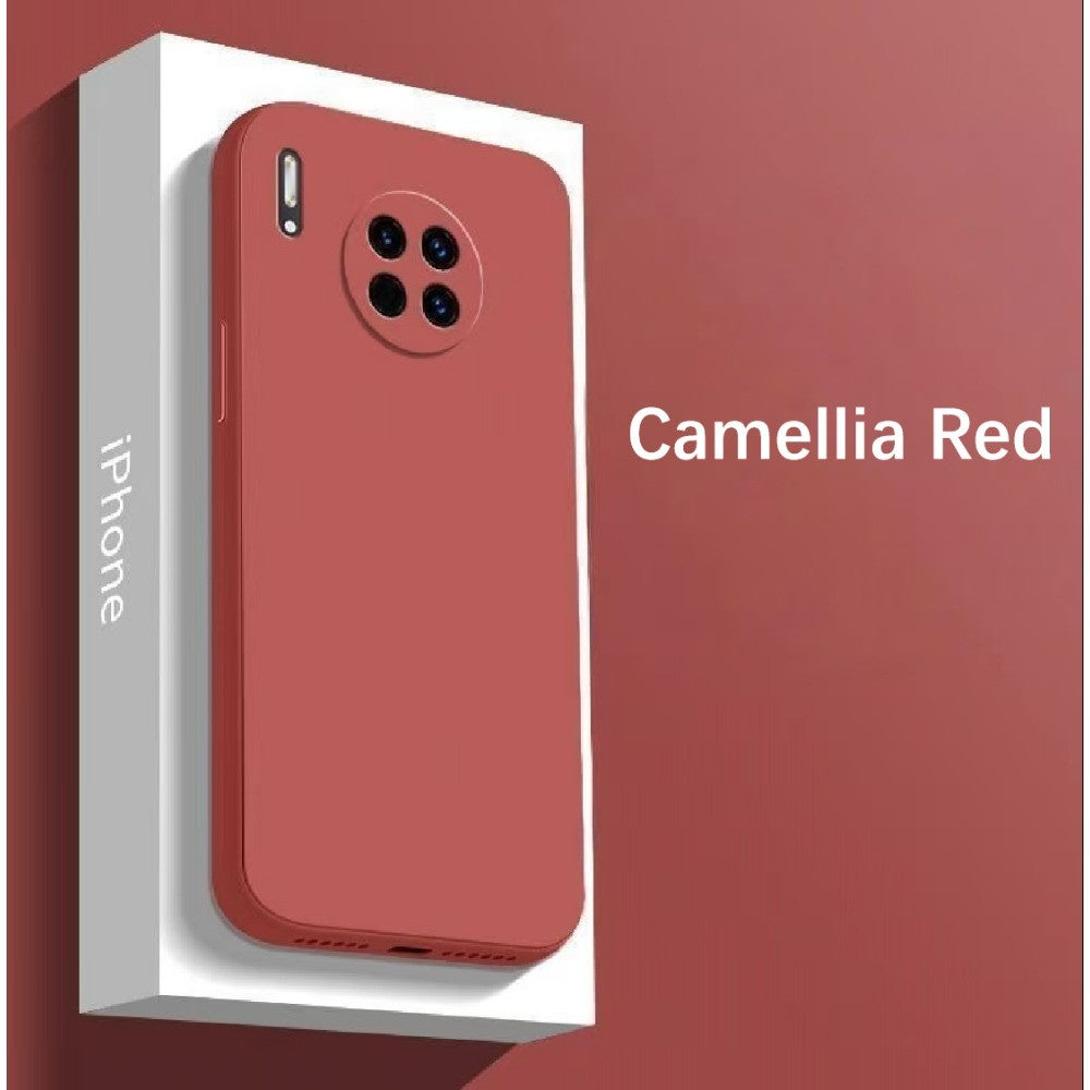For Huawei Mate 30E Pro Cover Drop and wear resistant Silicone Full Case Classic Simple Solid Color Phone Case Cover
