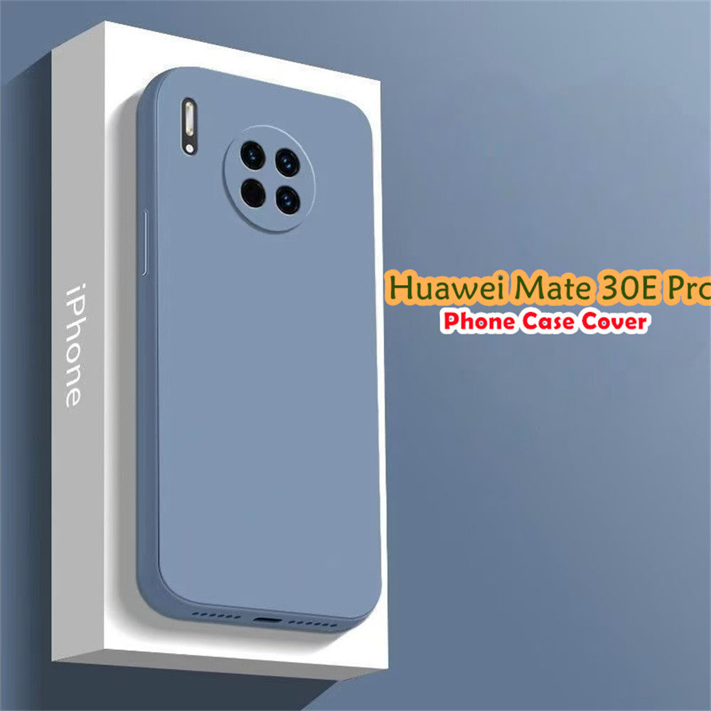 For Huawei Mate 30E Pro Cover Drop and wear resistant Silicone Full Case Classic Simple Solid Color Phone Case Cover