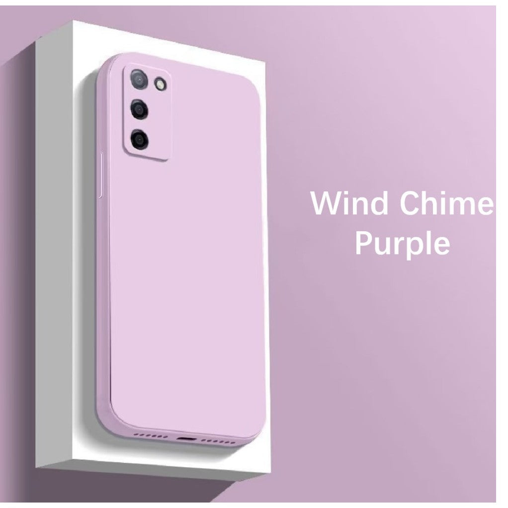 For OPPO A53S Cover Drop and wear resistant Silicone Full Case Classic Simple Solid Color Phone Case Cover