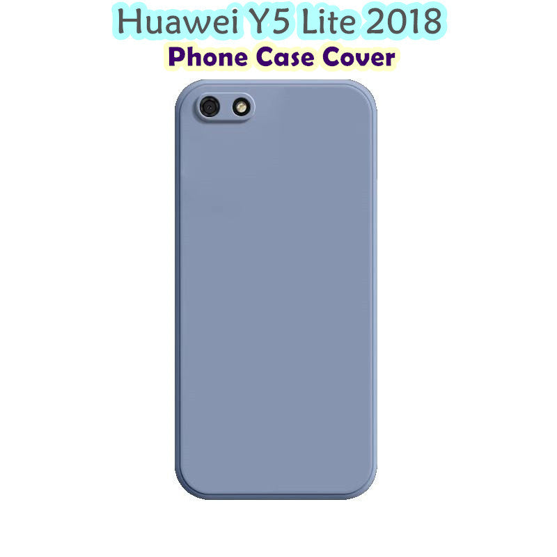 For Huawei Y5 Lite 2018 Cover Drop and wear resistant Silicone Full Case Classic Simple Solid Color Phone Case Cover