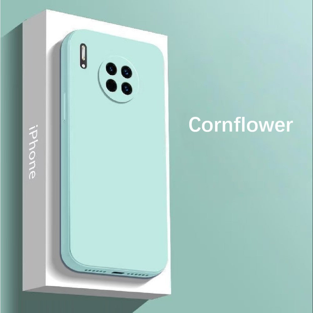 For Huawei Mate 30E Pro Cover Drop and wear resistant Silicone Full Case Classic Simple Solid Color Phone Case Cover