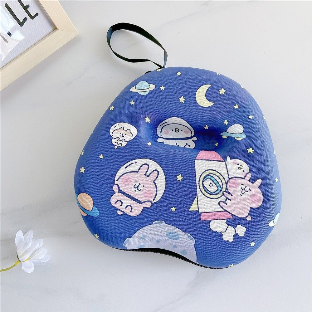 For QCY H3 ANC Headphone Case Interesting Cartoon Pattern Earpads Storage Bag Headset Casing Box
