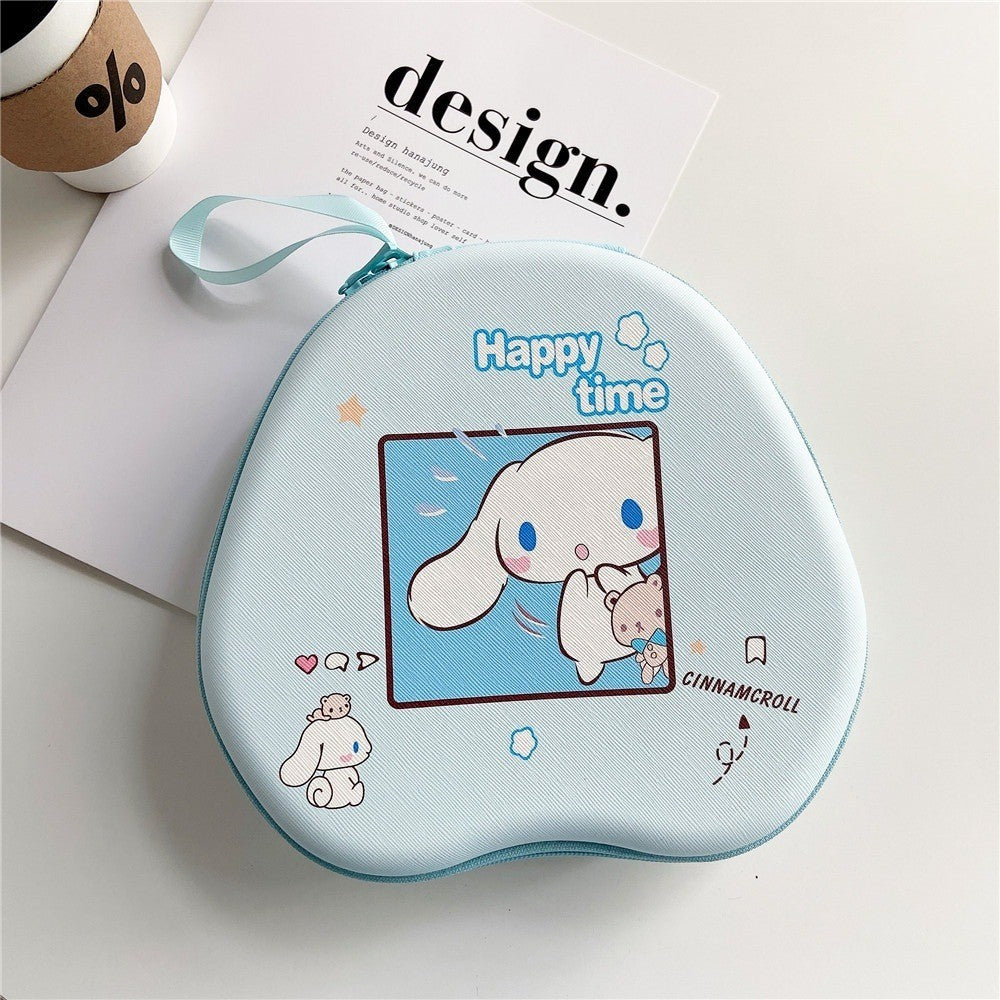 For QCY H3 ANC Headphone Case Interesting Cartoon Pattern Earpads Storage Bag Headset Casing Box