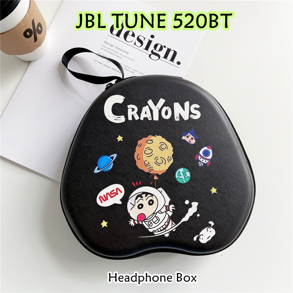 For JBL TUNE 520BT Headphone Case Cartoon Creative Patterns Headset Earpads Storage Bag Casing Box