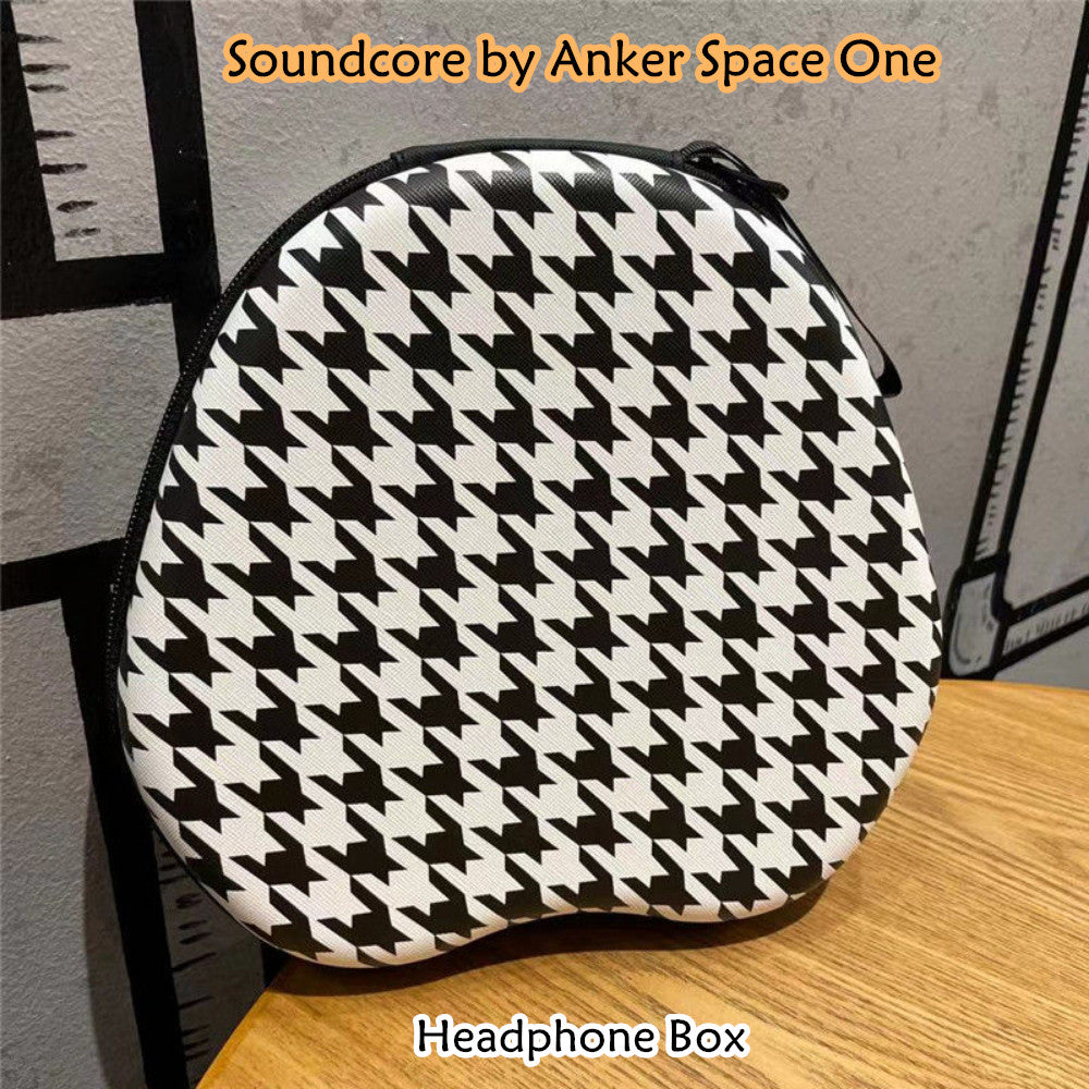 For Soundcore by Anker Space One Headphone Case Cartoon Creative Patterns Headset Earpads Storage Bag Casing Box