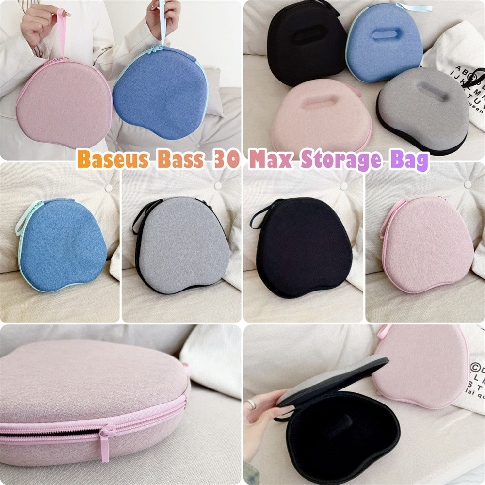 For Baseus Bass 30 Max Headphone Case Headset Earpads Storage Bag Casing Box