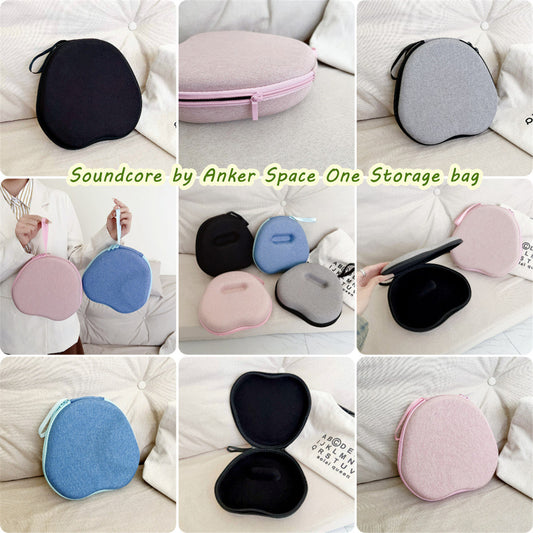 For Soundcore by Anker Space One Headphone Case Headset Earpads Storage Bag Casing Box