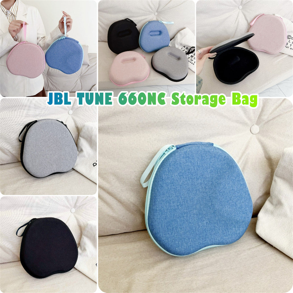 For JBL TUNE 660NC Headphone Case Headset Earpads Storage Bag Casing Box
