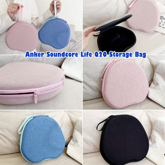 For Anker Soundcore Life Q20 Headphone Case Headset Earpads Storage Bag Casing Box