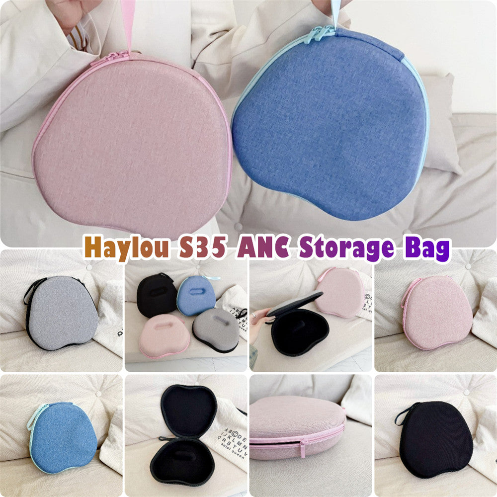 For Haylou S35 ANC Headphone Case Headset Earpads Storage Bag Casing Box