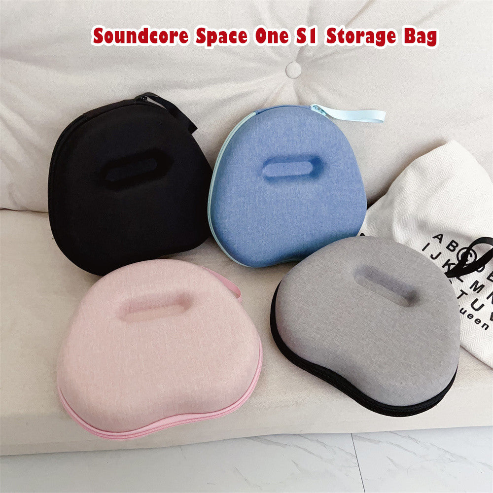 For Anker Soundcore Space One S1 Headphone Case Headset Earpads Storage Bag Casing Box
