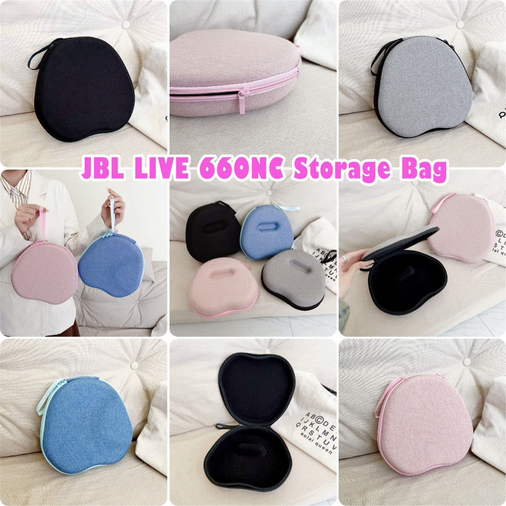 For JBL LIVE 660NC Headphone Case Headset Earpads Storage Bag Casing Box