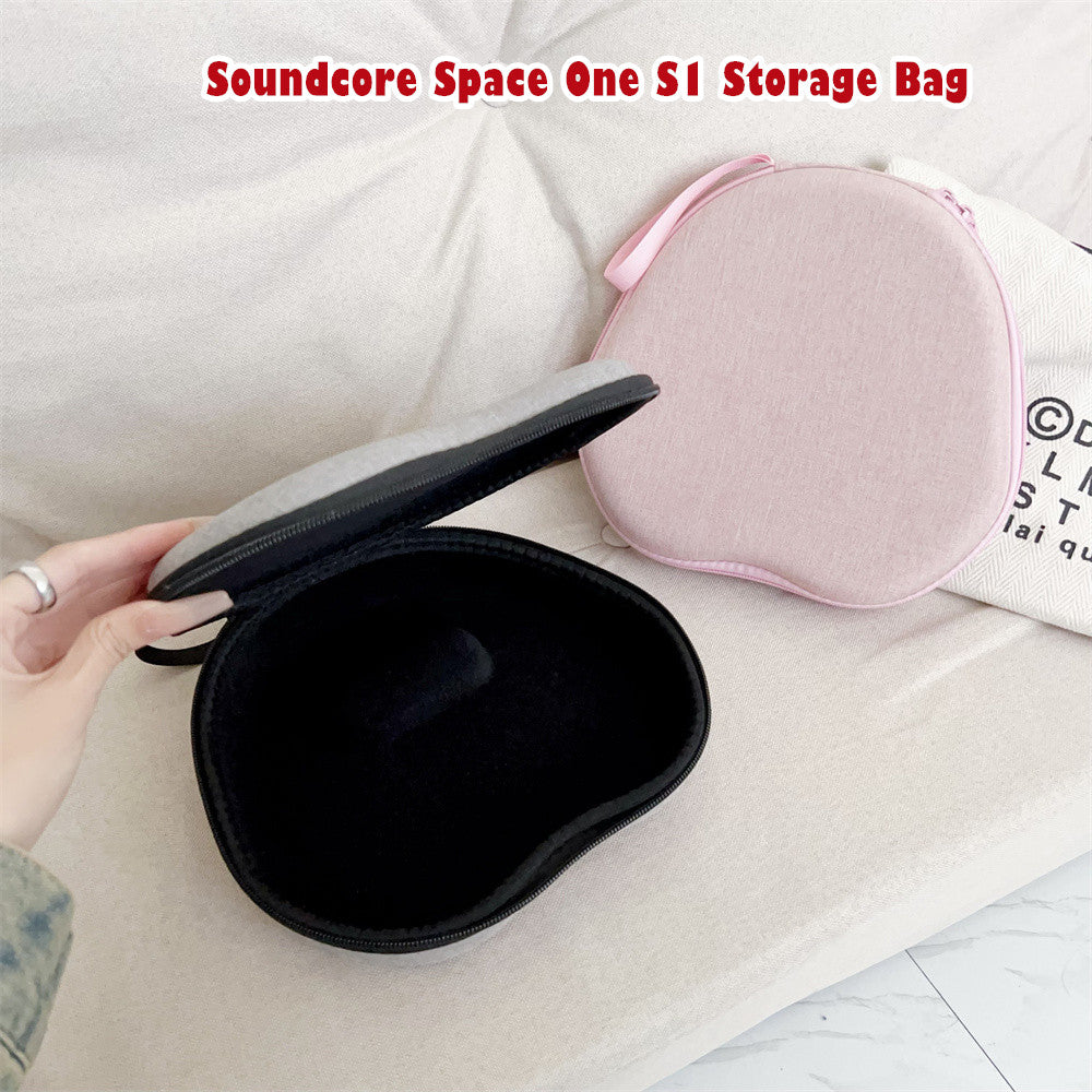 For Anker Soundcore Space One S1 Headphone Case Headset Earpads Storage Bag Casing Box
