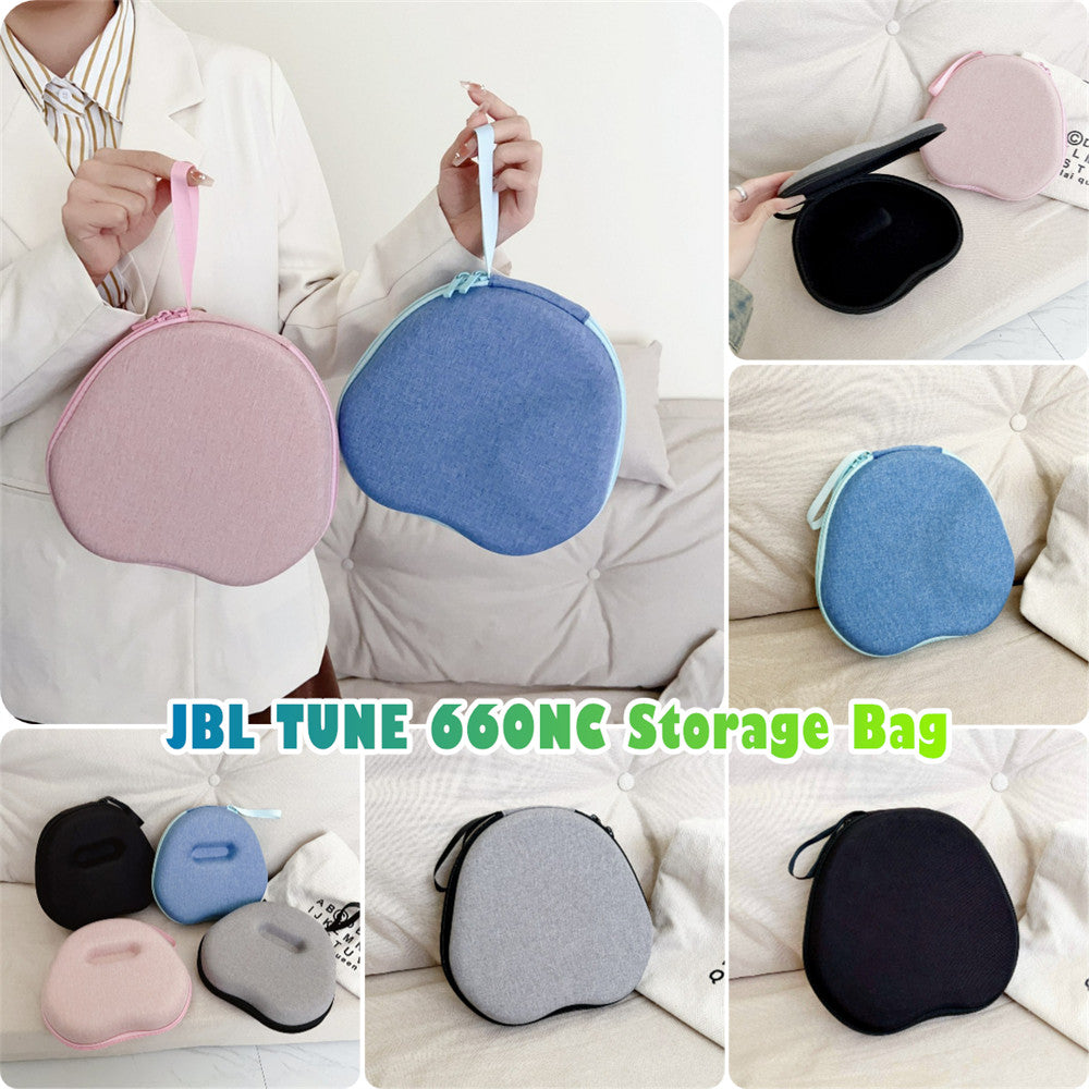 For JBL TUNE 660NC Headphone Case Headset Earpads Storage Bag Casing Box