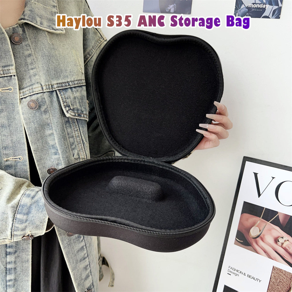 For Haylou S35 ANC Headphone Case Headset Earpads Storage Bag Casing Box