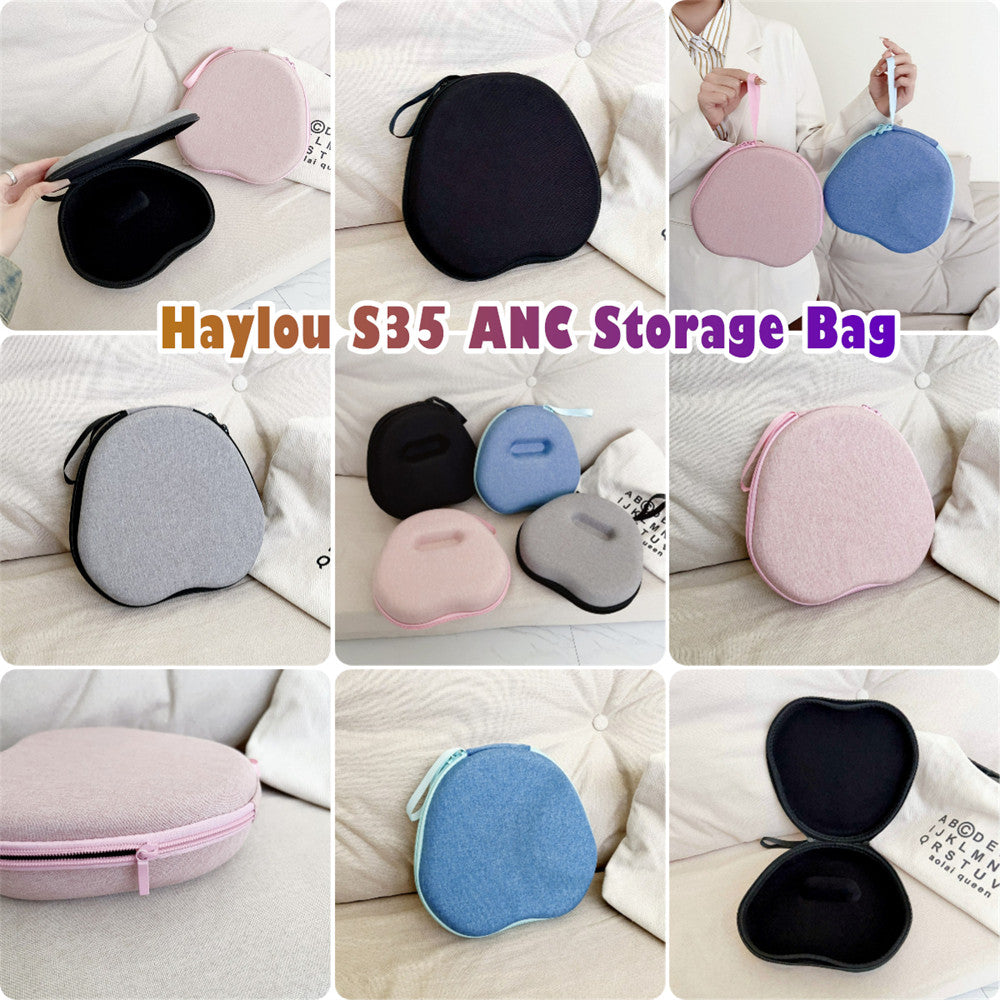 For Haylou S35 ANC Headphone Case Headset Earpads Storage Bag Casing Box