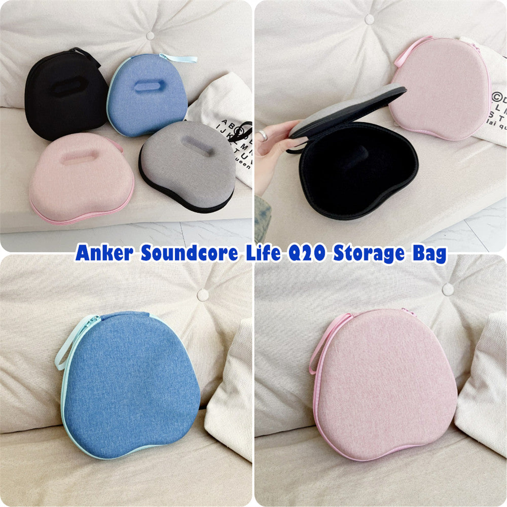 For Anker Soundcore Life Q20 Headphone Case Headset Earpads Storage Bag Casing Box