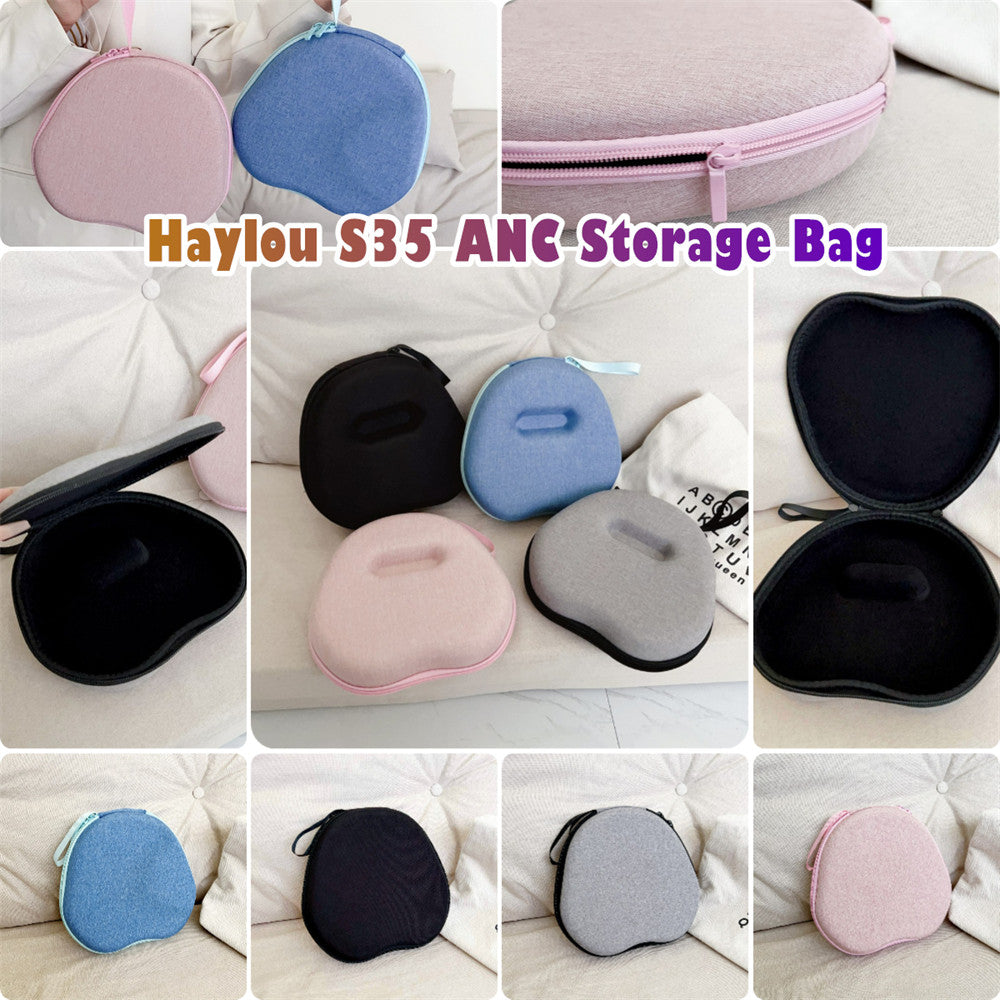 For Haylou S35 ANC Headphone Case Headset Earpads Storage Bag Casing Box