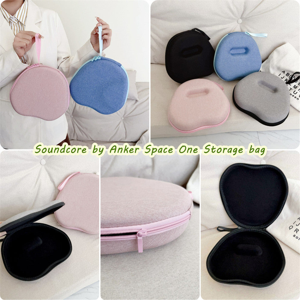 For Soundcore by Anker Space One Headphone Case Headset Earpads Storage Bag Casing Box
