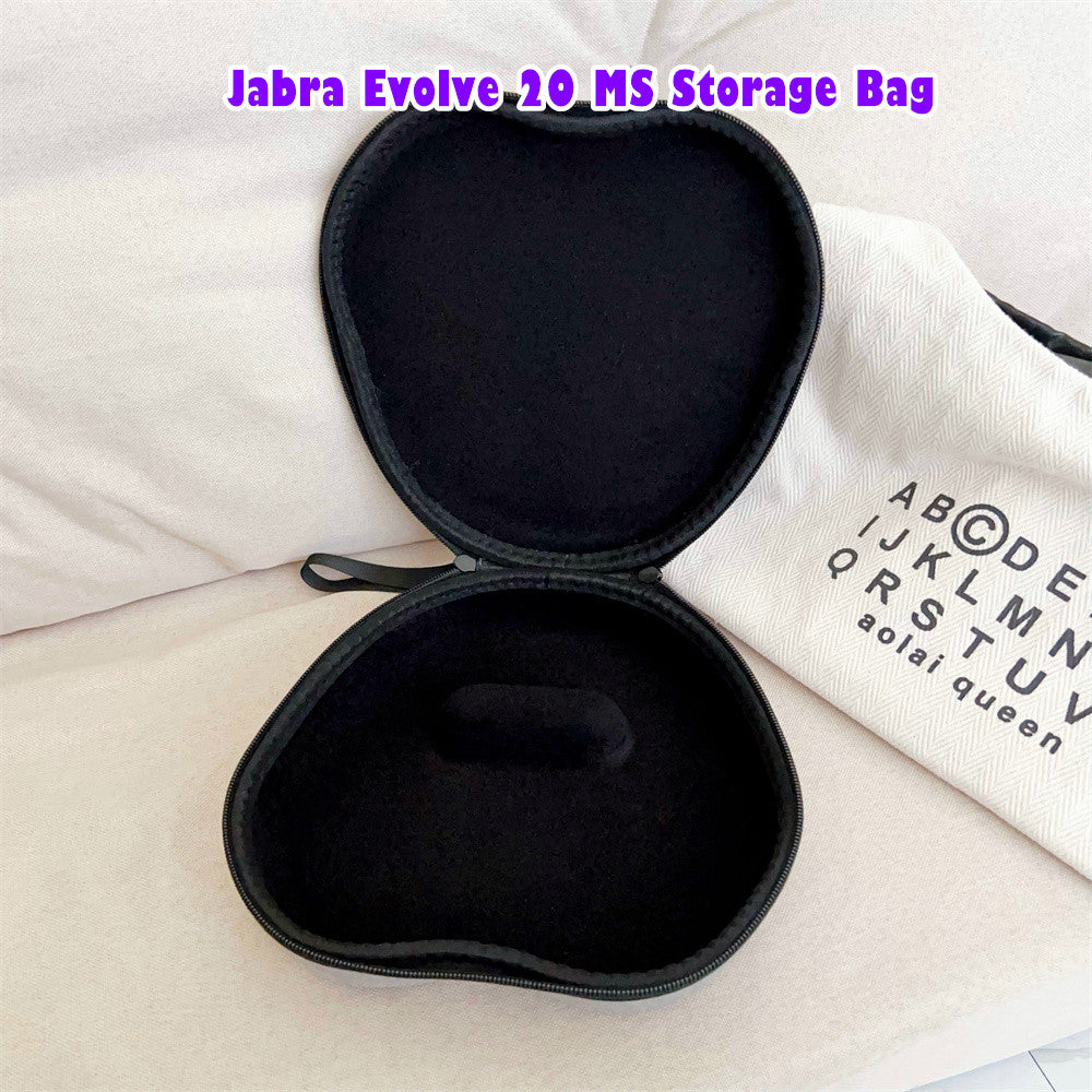 For Jabra Evolve 20 MS Headphone Case Headset Earpads Storage Bag Casing Box