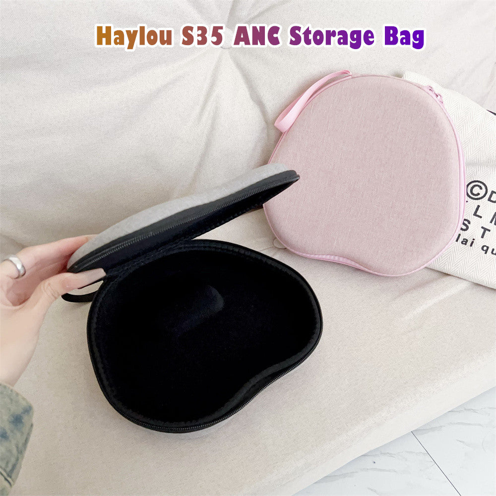 For Haylou S35 ANC Headphone Case Headset Earpads Storage Bag Casing Box