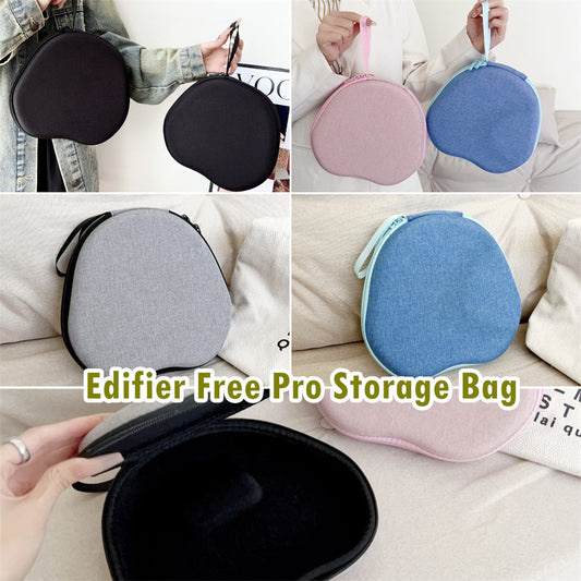 For Edifier Free Pro Headphone Case Headset Earpads Storage Bag Casing Box