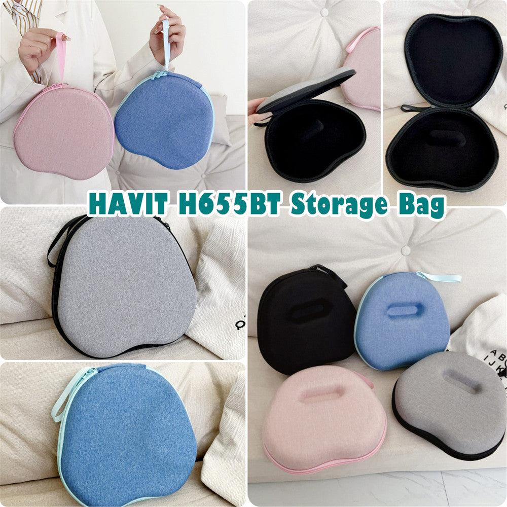 For HAVIT H655BT Headphone Case Headset Earpads Storage Bag Casing Box