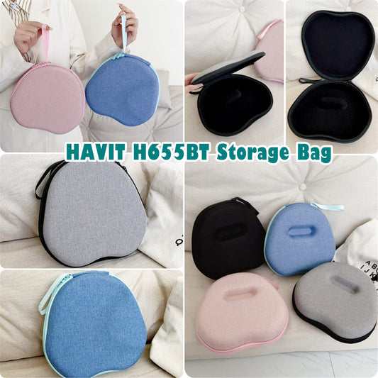 For HAVIT H655BT Headphone Case Headset Earpads Storage Bag Casing Box