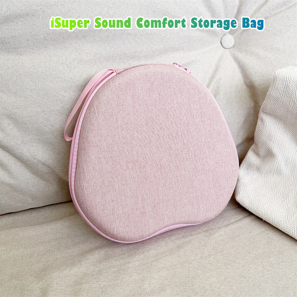 For iSuper Sound Comfort Headphone Case Headset Earpads Storage Bag Casing Box