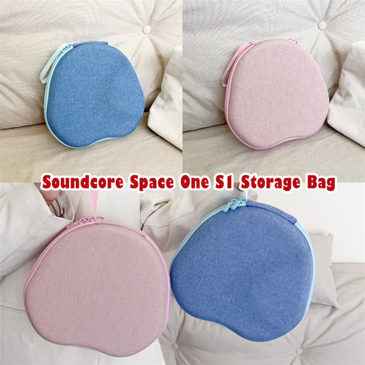 For Anker Soundcore Space One S1 Headphone Case Headset Earpads Storage Bag Casing Box