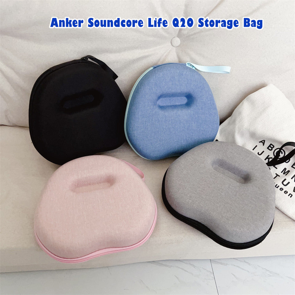 For Anker Soundcore Life Q20 Headphone Case Headset Earpads Storage Bag Casing Box