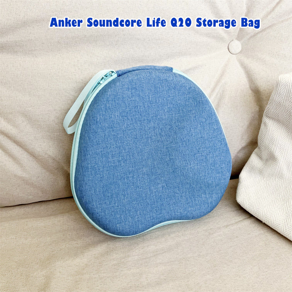 For Anker Soundcore Life Q20 Headphone Case Headset Earpads Storage Bag Casing Box