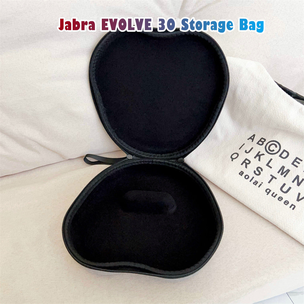 For Jabra EVOLVE 30 Headphone Case Headset Earpads Storage Bag Casing Box
