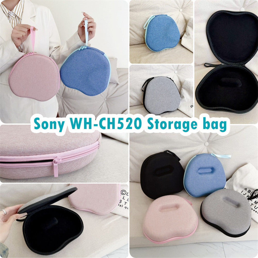 For Sony WH-CH520 Headphone Case Headset Earpads Storage Bag Casing Box