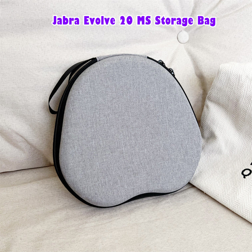For Jabra Evolve 20 MS Headphone Case Headset Earpads Storage Bag Casing Box