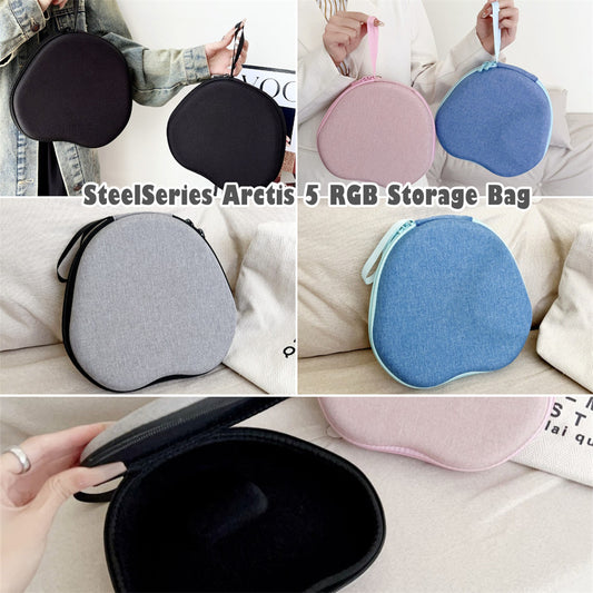 For SteelSeries Arctis 5 RGB Headphone Case Headset Earpads Storage Bag Casing Box