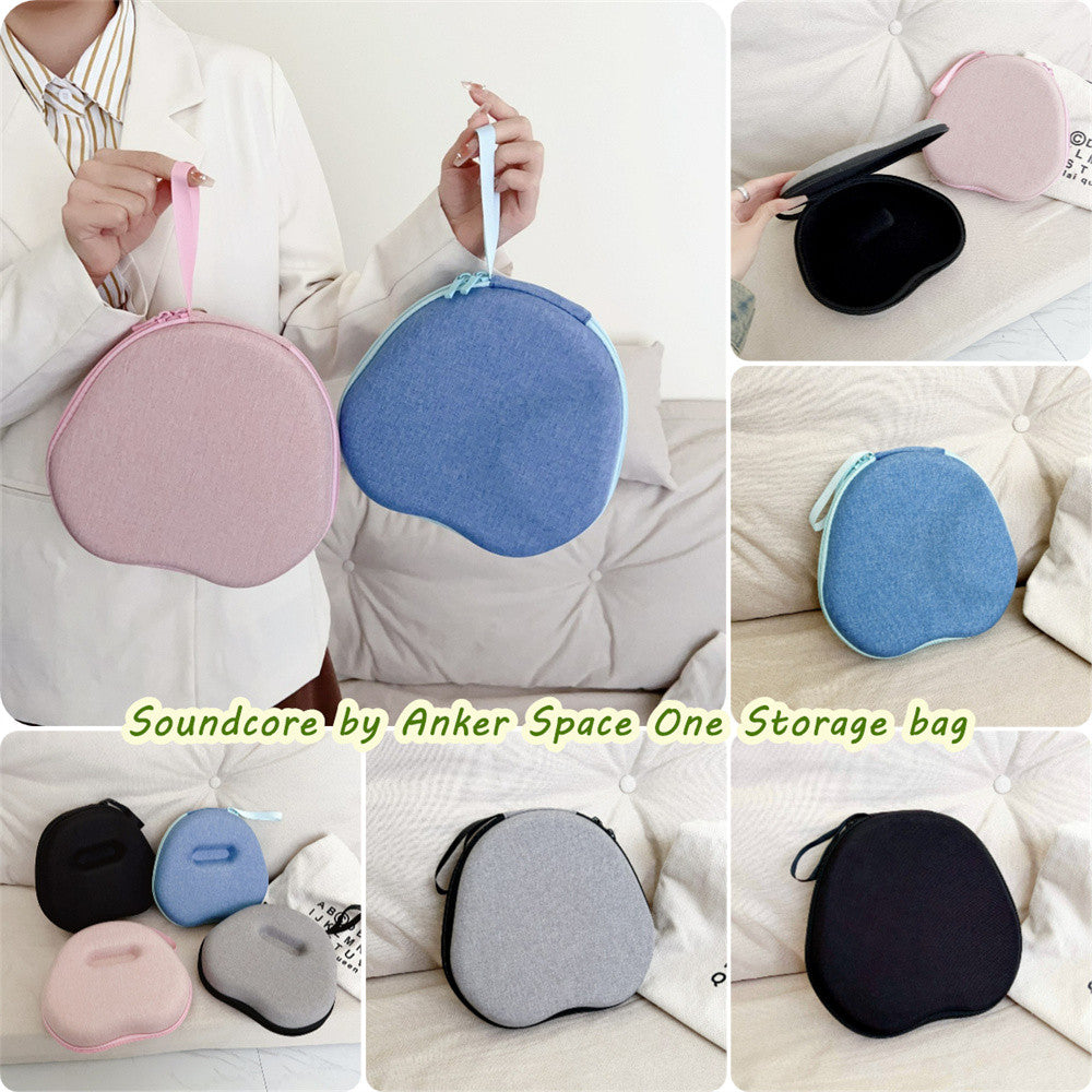 For Soundcore by Anker Space One Headphone Case Headset Earpads Storage Bag Casing Box