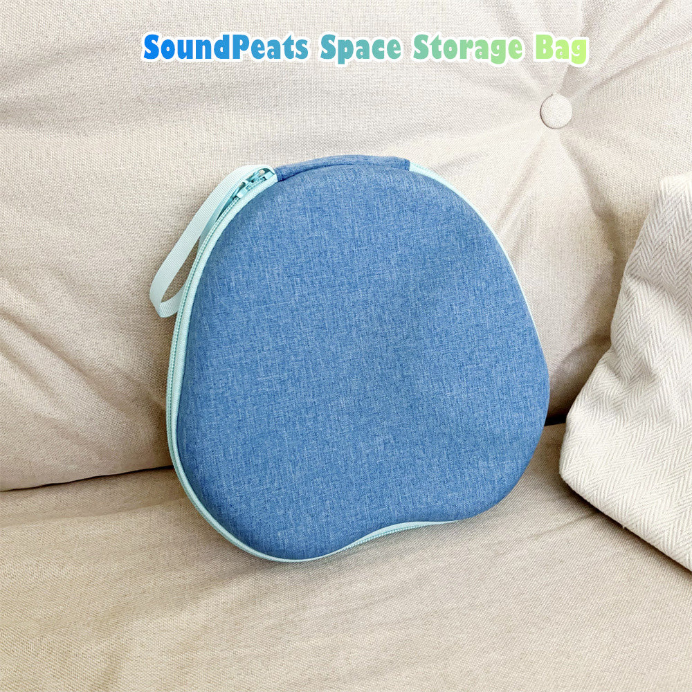 For SoundPeats Space Headphone Case Headset Earpads Storage Bag Casing Box