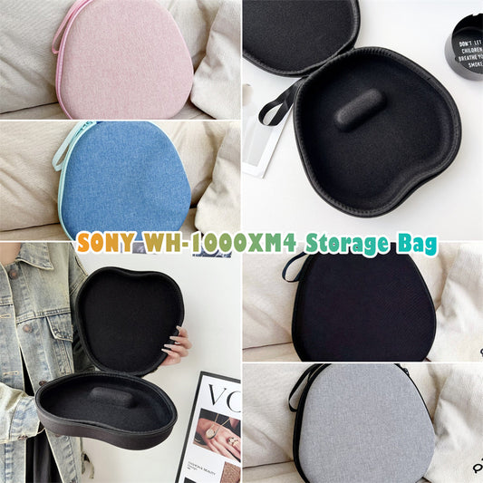 For SONY WH-1000XM4 Headphone Case Headset Earpads Storage Bag Casing Box