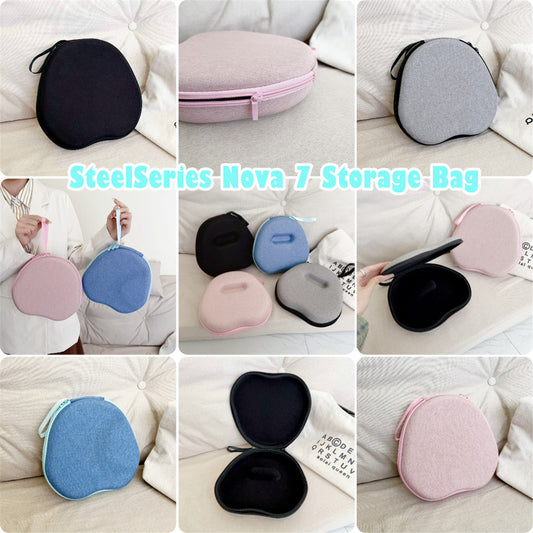 For SteelSeries Nova 7 Headphone Case Headset Earpads Storage Bag Casing Box
