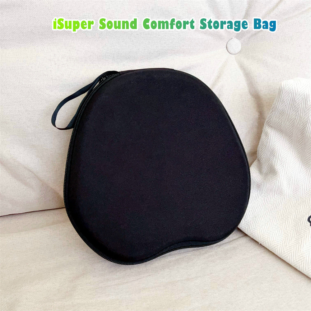 For iSuper Sound Comfort Headphone Case Headset Earpads Storage Bag Casing Box