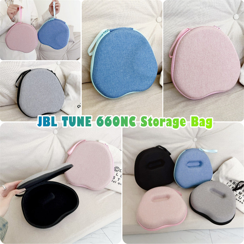 For JBL TUNE 660NC Headphone Case Headset Earpads Storage Bag Casing Box