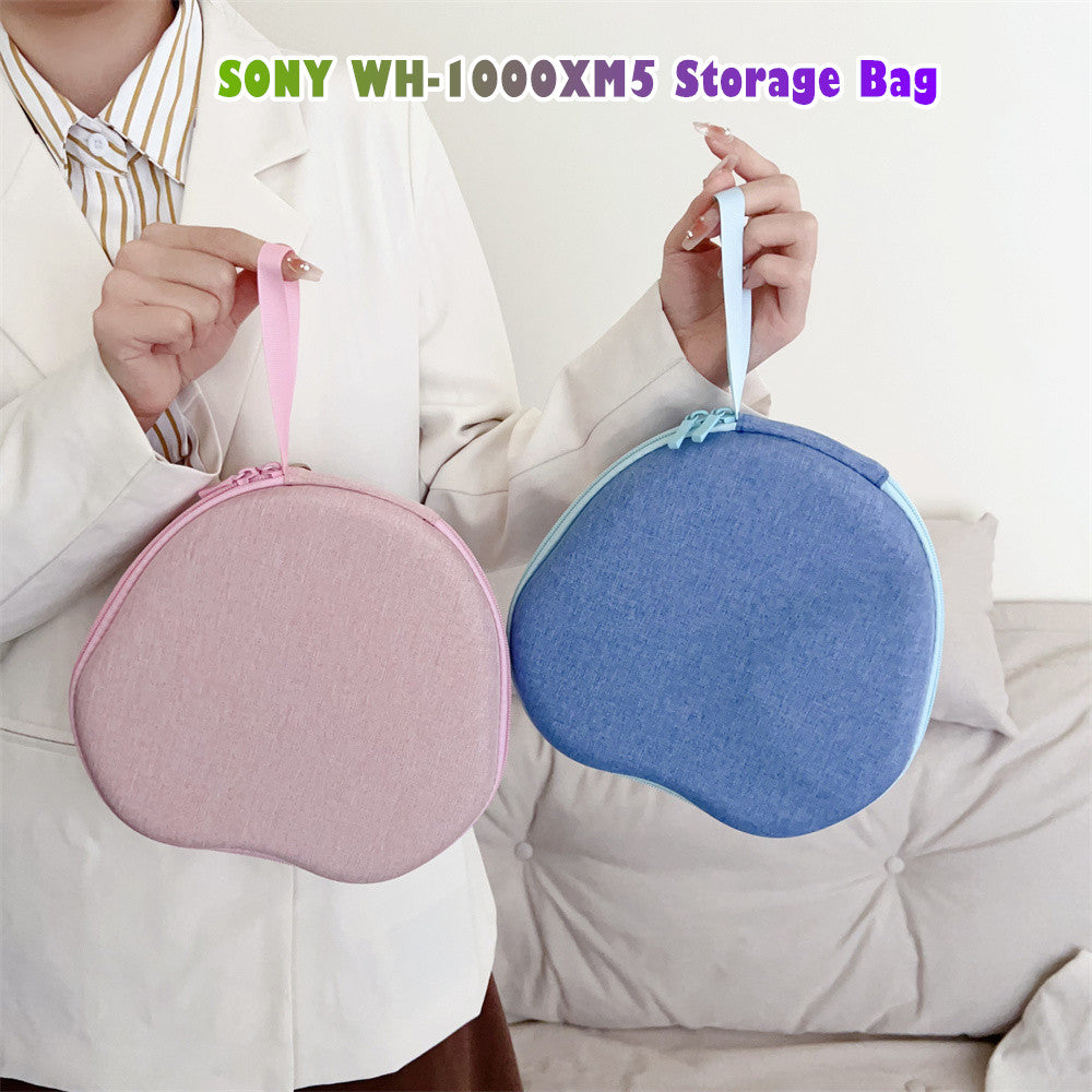 For SONY WH-1000XM5 Headphone Case Headset Earpads Storage Bag Casing Box